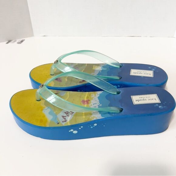 Kate Spade New York Womens Rio Beach Scene Platform Flip-Flop Sandals - Picture 3 of 8